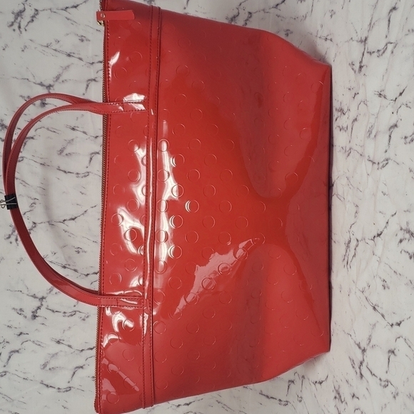 Kate Spade Deep Pink Monochrome Polka-dot Tote Bag - Picture 3 of 11